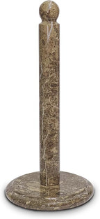 Handmade Fossil Grey Marble Paper Towel Holder – Natural Stone Stand by Unknown