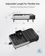 SUNLY Expandable Dish Drying Rack, Versatile Brackets - Image 8
