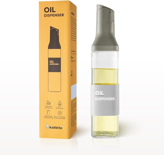 katbite 16oz Glass Olive Oil Dispenser Bottle by katbite