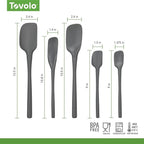 Tovolo Flex Core 5 Piece Silicone Spatula Set Heat Resistant All Silicone - Image 6