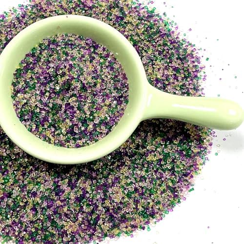 Edible 4-Colors Sanding Sugar Sprinkle 142g/ 5.01oz Sugar Crystals for Cake Decorating Baking Cakes Cupcakes and Cake Decorations for Wedding Parties Valentines Day Halloween Christmas - Image 3