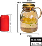 AEFPOYMXU 62oz Glass Pitcher - Image 4