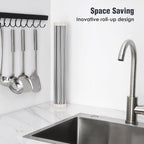 Tomorotec 21" x 15.5" Roll Up Dish Drying Rack Over Sink Drying Rack Sink Cover - Image 3