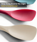 Upgrade Silicone Spatula Spoon Set, VOVOLY Heat Resistant Rubber Spoonula - Image 3