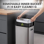 SIMPLI-Magic Infinity Edge 16 Gallon Kitchen Trash Can - Image 6