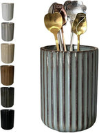 TOPYOKK Stoneware Coffee Bar Utensil Holder Tea & Coffee Spoon & Stirrer Holder by TOPYOKK