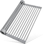 MERRYBOX Roll Up Dish Drying Rack, Over The Sink Dish Rack Foldable, by MERRYBOX