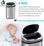 Bigacc Kitchen Trash Can | Stainless Steel 13 Gallon Trash Can | 50L Touch Free - Image 4