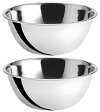 OCS Parts 8 Quart Mixing Bowls | Set of 2 | 13.25-Inch Stainless Steel by OCSParts