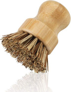 2 Pack Bamboo Dish Scrub Brush, Picowe Natural Scrub Cleaning Brush Vegetable - Image 6