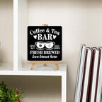 Coffee Bar Decor, Tea Station, Coffee and Tea Bar Wood Sign - Image 5