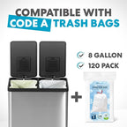 Simpli-Magic 16 Gallon Dual Compartment Step Trash Can – Kitchen Garbage Can - Image 7