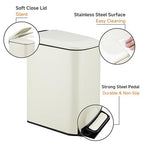 TIPGO Slim Bathroom Trash Can - Image 2