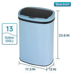 Dkeli Kitchen Trash Can for Bathroom Bedroom Home Office Automatic Touch Free - Image 7