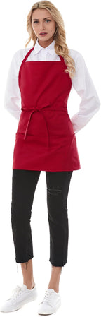 Aprons for Women with 3 Pockets, Server Apron, Aprons for Cooking, Chef Apron - Image 6