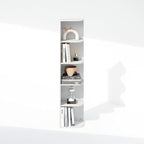Furinno Reed Corner Shelf, 5-Tier Corner Bookshelf, Book Shelf, Corner Shelves - Image 6