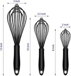 OYV Dishwasher Safe Silicone Whisk, Sealed Waterproof Design Set of 3, - Image 6