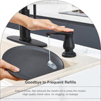 GAGALIFE Kitchen Sink Soap Dispenser Matte Black, Under Sink Soap Dispenser - Image 5