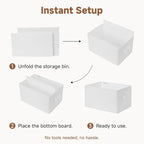 StorageWorks Collapsible Shelf Baskets, Storage Bins - Image 7