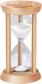 1 Minute Sand Timer Hourglass, 1 Min Wooden Sand Clock, One Minute Wood Hour by Kwiwis
