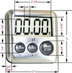 Elegant Digital Kitchen Timer Stainless Steel - Image 6