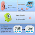 Digital Kitchen Timer, Magnetic Countdown Minute Simple Timer - Image 5