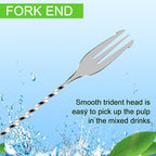 BRIOUT 2 Pcs Bar Spoon, 12 Inches Long Handle Drink Stirrer, Stainless Steel - Image 5