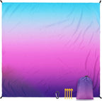 WIWIGO Beach Blanket Waterproof Sandproof Beach Mat 79" X 83"/10'x9'for 2-8 - Image 2