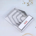 Long Hexagon Cookie Cutters Shapes Set - Image 4