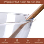 Wooden Cooking Utensils, 6 Pieces Natural Acacia Wooden Spoons - Image 2