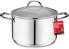 Stainless Steel Stockpot with Tempered Glass Lid 5 Quart, Durable 18/0 by Unknown