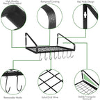 Felibeaco Hanging Pots & Pans Rack, Wall Mounted Pots Pans Organizer Holder Rack - Image 4