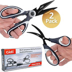 Titanium Coated Kitchen Scissors 2-Piece Set by Gidli - Image 8