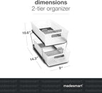 madesmart Antimicrobial 2 Tier Organizer - Image 3