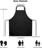15 Pcs Adult Aprons Bulk with Pockets Adjustable Bib Chef Apron - Image 5