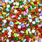 Snowflakes Sprinkles Candy Sugar Colorful Sprinkle Red and Green Sprinkles Cake Decorations Cupcake Toppers Cookie Decorating Ice Cream Celebrations 3.5oz - Image 2