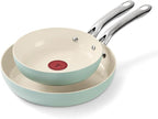 T-Fal Inspire Ceramic Nonstick Frying Pan 2-Pc Set, Oven Broiler Safe up to by T-falbrand