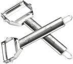 Basily Premium Julienne and Serrated Stainless Steel Peeler by MEKBOK