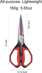 LIVINGO Sharp Kitchen Scissors for Food - Image 3