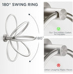 FORIOUS Toilet Paper Holder Wall Mount, SUS304 Stainless Steel Double Post - Image 4