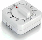 Square 60 Minute Mechanical Kitchen Timer by NUOSWEK