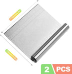 ZukoCert 2-Pack Stainless Steel Bench Scraper – Durable Dough Cutter - Image 2