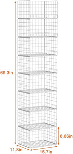 Yociyoga 8-Tier Stackable Closet Organizers and Storage Shelves, Foldable - Image 3