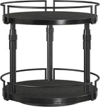 HOOBRO Lazy Susan Organizer Spice Rack, 2-Tier Height Adjustable Rotating Lazy by HOOBRO