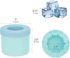 2 Pack Cylinder Silicone Ice Cube Molds, Easy-Release Ice Cube Trays - Image 6