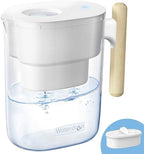 Waterdrop PT-04W Water Filter Pitcher, 10-Cup Capacity, NSF Certified, by Waterdrop