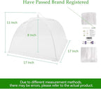 Pop-up Picnic Food Tent Covers, 17x17Inch Foldable Mesh Screen Food Covers - Image 2