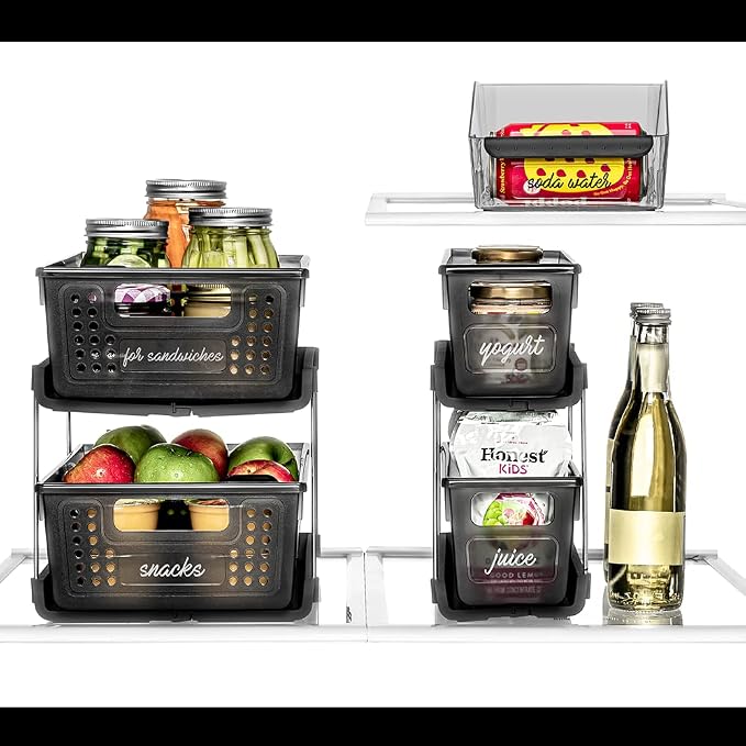 madesmart Premium Small 2 Tier Organizer, Under Cabinet Storage - Image 4