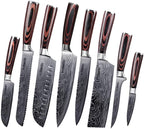 Seido Knives Master Chef Knife Set, 8-Piece Kitchen Knife Set, High-Carbon by SeidoKnives