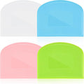 4 Pieces Food Scraper, Flexible Dough Scraper, Dough Scraper by Unknown